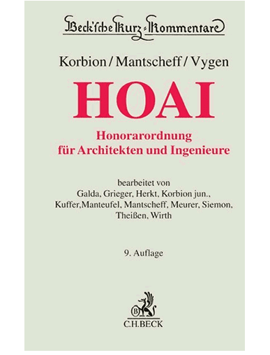 HOAI - Honorarordnung für Architekten und Ingenieure